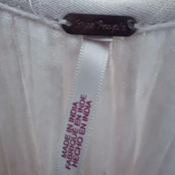 Free People Elegant Cream Sunday Stroll Oversized Embroided Maxi Dress - Picture 14 of 15